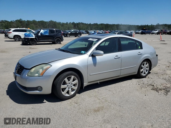 2004 Nissan Maxima SL with VIN 1N4BA41E34C848794, listed as a Copart auction lot 57306645 with 91,834 mi miles and Salvage title. Bid and sale history available at DreamBid. Image 1.
