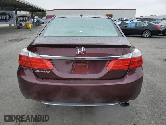 2013 Honda Accord Sdn EX-L with VIN 1HGCR2F84DA196053, listed as a Copart auction lot 54188445 with 96,305 mi miles and Salvage Title. Bid and sale history available at carsss.com. Image 6.