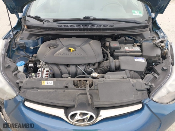 2014 Hyundai Elantra SE with VIN KMHDH4AEXEU039606, listed as a IAAI auction lot 41726852 with 43,717 mi miles. Bid and sale history available at carsss.com. Image 10.