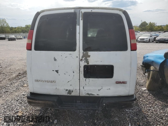 2005 GMC Savana Cargo Van with VIN 1GTFG15X651178241, listed as a Copart auction lot 69802404 with 244,854 mi miles and Salvage Title. Bid and sale history available at carsss.com. Image 6.