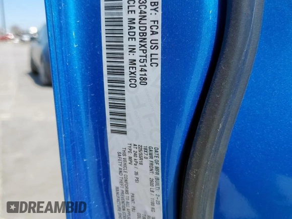 2023 Jeep Compass Latitude with VIN 3C4NJDBNXPT514180, listed as a Copart auction lot 48315415 with 32,427 mi miles and Salvage Title. Bid and sale history available at DreamBid. Image 15.