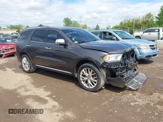 2014 Dodge Durango Citadel with VIN 1C4RDJEG7EC493379, listed as a IAAI auction lot 42159732 with 184,373 mi miles and . Bid and sale history available at DreamBid. Image 1.