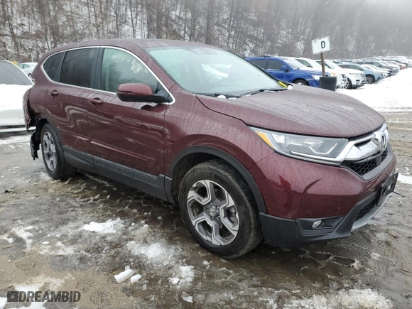 2018 Honda CR-V EX with VIN 7FARW2H51JE054660, listed as a Copart auction lot 44739035 with 17,872 mi miles and Non Repairable. Bid and sale history available at carsss.com. Image 4.