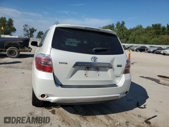 2009 Toyota Highlander Hybrid Limited with VIN JTEEW44A892032125, listed as a Copart auction lot 70589064 with 0 mi miles and Salvage Title. Bid and sale history available at carsss.com. Image 6.