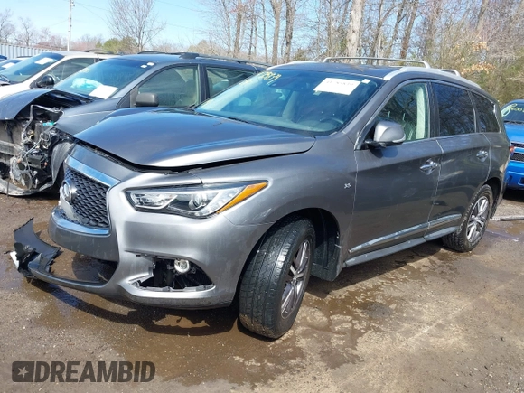2019 Infiniti QX60 Luxe with VIN 5N1DL0MM5KC529818, listed as a IAAI auction lot 41785839 with 109,012 mi miles and . Bid and sale history available at DreamBid. Image 17.