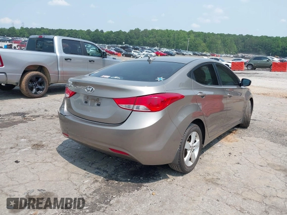 2013 Hyundai Elantra GLS with VIN 5NPDH4AE9DH441145, listed as a IAAI auction lot 42348156 with 111,049 mi miles and . Bid and sale history available at DreamBid. Image 4.