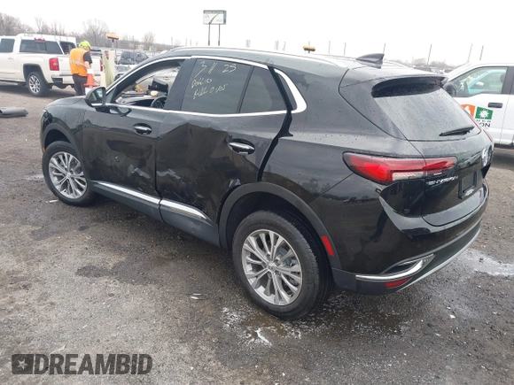2022 Buick Envision Preferred with VIN LRBAZLR40ND160377, listed as a IAAI auction lot 41800820 with Not Provided miles. Bid and sale history available at carsss.com. Image 3.