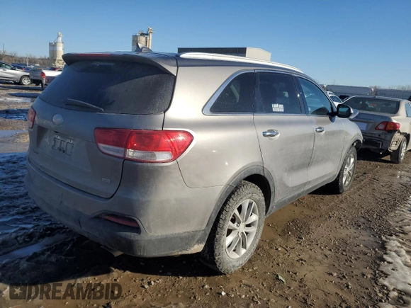 2017 Kia Sorento LX with VIN 5XYPG4A39HG245525, listed as a Copart auction lot 88949925 with 115,504 mi miles and Salvage Title. Bid and sale history available at carsss.com. Image 3.