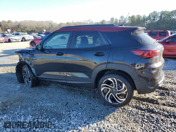 2025 Chevrolet TrailBlazer RS with VIN KL79MTSLXSB062109, listed as a Copart auction lot 41392495 with 3,104 mi miles and Salvage Title. Bid and sale history available at carsss.com. Image 2.