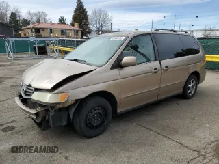 2003 Honda Odyssey EX-L with VIN 5FNRL18933B020997, listed as a Copart auction lot 49858395 with 264,091 mi miles and Salvage Title. Bid and sale history available at DreamBid. Image 1.