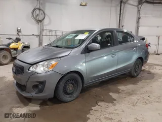 2020 Mitsubishi Mirage G4 ES with VIN ML32F3FJ1LHF05520, listed as a IAAI auction lot 41858264 with 54,285 mi miles. Bid and sale history available at carsss.com. Image 2.