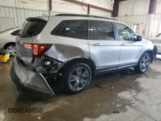 2022 Honda Pilot Sport with VIN 5FNYF6H32NB073530, listed as a Copart auction lot 60839455 with 23,001 mi miles and Salvage title. Bid and sale history available at DreamBid. Image 3.