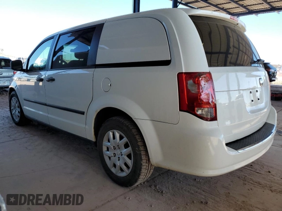 2014 Ram Cargo Van Tradesman with VIN 2C4JRGAG8ER458865, listed as a Copart auction lot 88217565 with 183,464 mi miles and Salvage Title. Bid and sale history available at carsss.com. Image 2.
