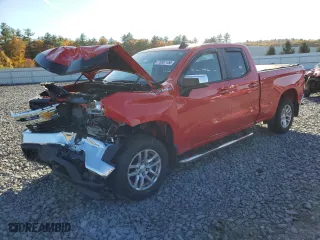 2019 Chevrolet Silverado 1500 LT with VIN 1GCRYDEK7KZ378980, listed as a Copart auction lot 76807154 with 42,803 mi miles and Salvage Title. Bid and sale history available at carsss.com. Image 1.