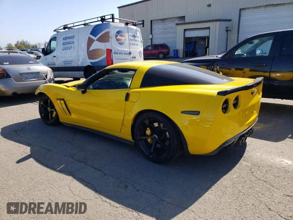 2012 Chevrolet Corvette Z16 Grand Sport 3LT with VIN 1G1YW2DWXC5103924, listed as a Copart auction lot 52947145 with 42,870 mi miles and Salvage title. Bid and sale history available at DreamBid. Image 2.