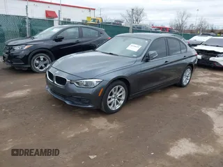2018 BMW 3 Series 320i xDrive with VIN WBA8E5G53JNV02912, listed as a IAAI auction lot 41728125 with 108,916 mi miles. Bid and sale history available at carsss.com. Image 2.