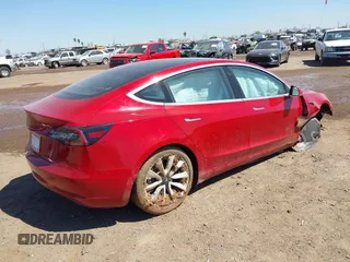 2018 Tesla Model 3 Long Range Battery with VIN 5YJ3E1EA3JF163654, listed as a IAAI auction lot 42193809 with Not Provided miles and . Bid and sale history available at DreamBid. Image 4.