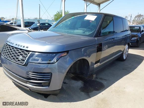 2019 Land Rover Range Rover with VIN SALGS5RE8KA563002, listed as a IAAI auction lot 41977296 with 1 mi miles. Bid and sale history available at carsss.com. Image 6.