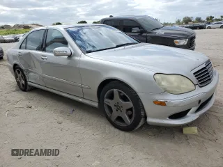 2003 Mercedes-Benz S-Class 5.0L with VIN WDBNG75J13A326110, listed as a Copart auction lot 80086494 with 0 mi miles and Salvage Title. Bid and sale history available at carsss.com. Image 4.