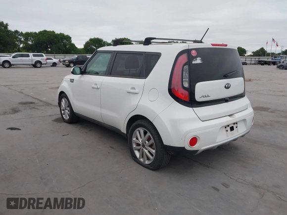 2018 Kia Soul + with VIN KNDJP3A53J7898937, listed as a IAAI auction lot 42032201 with 107,750 mi miles. Bid and sale history available at carsss.com. Image 3.