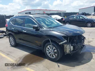 2017 Nissan Rogue S with VIN KNMAT2MT9HP574966, listed as a IAAI auction lot 42128575 with 203,079 mi miles and . Bid and sale history available at carsss.com. Image 1.