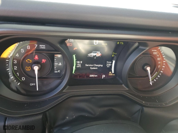 2024 Jeep Wrangler 4xe Sahara with VIN 1C4RJXP60RW198614, listed as a Copart auction lot 47221995 with 2,250 mi miles and Salvage Title. Bid and sale history available at carsss.com. Image 9.