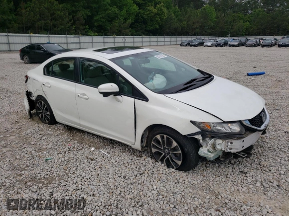 2015 Honda Civic EX z VIN 19XFB2F80FE104064, wystawiony jako Copart lot #55787925 z przebiegiem 46 166 mil mil oraz Szkoda całkowita • Salvage title. Historia ofert i sprzedaży dostępna na DreamBid. Obrazek 4.