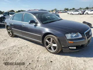 2008 Audi A8 L 4.2L with VIN WAUMV94E18N012943, listed as a Copart auction lot 43263135 with 57,266 mi miles and Clean Title. Bid and sale history available at carsss.com. Image 4.