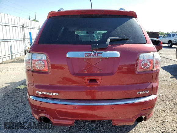 2012 GMC Acadia Denali with VIN 1GKKVTED1CJ128743, listed as a Copart auction lot 63316015 with 275,601 mi miles and Salvage title. Bid and sale history available at DreamBid. Image 6.
