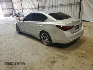 2020 Infiniti Q50 Luxe with VIN JN1EV7AP8LM205853, listed as a Copart auction lot 50058445 with 93,012 mi miles and Clean Title. Bid and sale history available at DreamBid. Image 2.