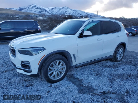 2020 BMW X5 xDrive40i with VIN 5UXCR6C02L9D56954, listed as a Copart auction lot 44769135 with 52,856 mi miles and Salvage title. Bid and sale history available at DreamBid. Image 1.
