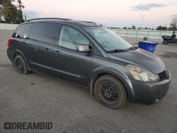 2006 Nissan Quest S Special Edition z VIN 5N1BV28U96N123803, wystawiony jako Copart lot #80056554 z przebiegiem 126 667 mil mil oraz Szkoda całkowita • Salvage title. Historia ofert i sprzedaży dostępna na DreamBid. Obrazek 4.