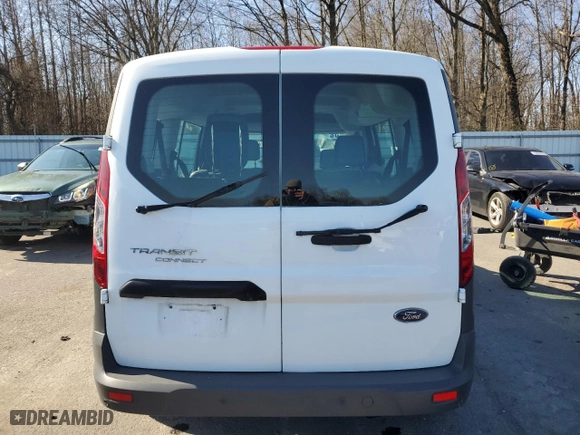 2018 Ford Transit Connect Wagon XL with VIN NM0GS9E72J1365534, listed as a Copart auction lot 41708605 with 58,807 mi miles and Salvage Title. Bid and sale history available at carsss.com. Image 6.