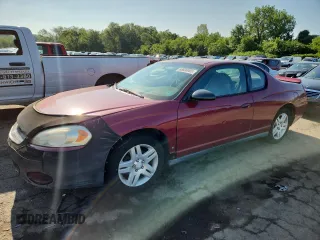 2006 Chevrolet Monte Carlo LT 3.9L с VIN 2G1WK151569195824, выставлен на аукционе Copart как лот 63606005 с пробегом 51 047 миль миль и Чистый • Clean title. История ставок и продаж доступна на DreamBid. Изображение 1.