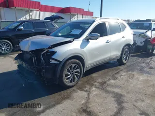 2016 Nissan Rogue SV with VIN KNMAT2MV6GP733975, listed as a IAAI auction lot 40775934 with 68,718 mi miles and . Bid and sale history available at DreamBid. Image 21.