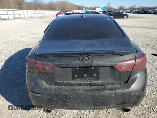 2017 Infiniti Q50 Red Sport 400 with VIN JN1FV7APXHM850287, listed as a Copart auction lot 47185255 with 72,703 mi miles and Salvage title. Bid and sale history available at DreamBid. Image 6.