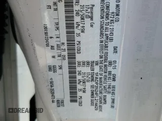 2015 Ford Focus Titanium с VIN 1FADP3N24FL214429, выставлен на аукционе Copart как лот 59159075 с пробегом 157 353 миль миль и Списание • Salvage title. История ставок и продаж доступна на DreamBid. Изображение 12.