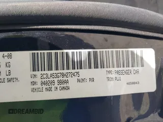 2008 Chrysler 300 Touring with VIN 2C3LA53G78H272475, listed as a IAAI auction lot 41998387 with 177,858 mi miles. Bid and sale history available at carsss.com. Image 9.