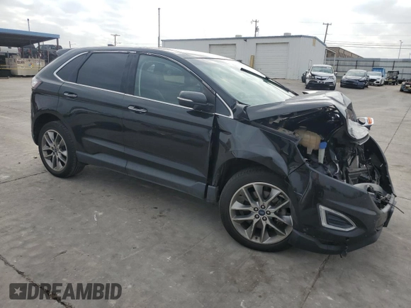 2015 Ford Edge Titanium with VIN 2FMPK4K87FBB15331, listed as a Copart auction lot 44186195 with 0 mi miles and Salvage Title. Bid and sale history available at carsss.com. Image 4.
