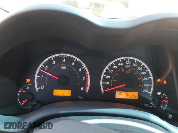 2010 Toyota Corolla with VIN 2T1BU4EE5AC406288, listed as a Copart auction lot 49456195 with 134,822 mi miles and Salvage Title. Bid and sale history available at carsss.com. Image 9.