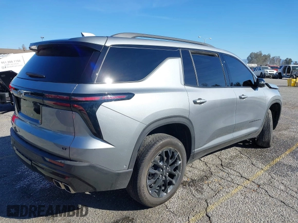 2024 Chevrolet Traverse FWD LT with VIN 1GNERGKS4RJ143731, listed as a IAAI auction lot 41409097 with 12,632 mi miles and . Bid and sale history available at DreamBid. Image 4.