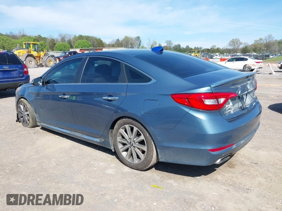 2016 Hyundai Sonata Sport with VIN 5NPE34AF0GH431703, listed as a IAAI auction lot 41930465 with 126,586 mi miles and . Bid and sale history available at DreamBid. Image 3.
