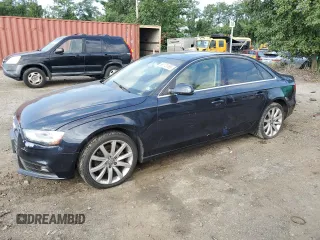 2013 Audi A4 Premium Plus with VIN WAUFFAFL7DN028075, listed as a Copart auction lot 66173185 with 149,687 mi miles and Clean title. Bid and sale history available at DreamBid. Image 1.