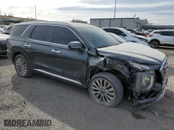 2020 Hyundai Palisade Limited z VIN KM8R54HEXLU052728, wystawiony jako Copart lot #42217215 z przebiegiem 55 199 mil mil oraz Szkoda całkowita • Salvage title. Historia ofert i sprzedaży dostępna na DreamBid. Obrazek 4.