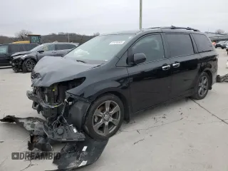 2020 Toyota Sienna SE with VIN 5TDXZ3DC6LS061204, listed as a Copart auction lot 87696505 with 137,890 mi miles and Salvage Title. Bid and sale history available at carsss.com. Image 1.