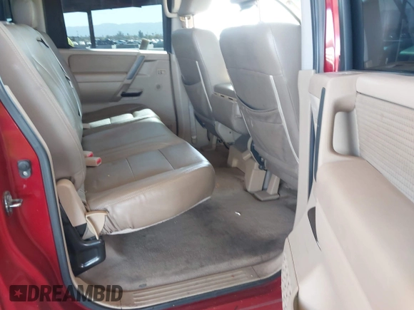 2008 Nissan Titan XE with VIN 1N6AA07D28N346850, listed as a IAAI auction lot 41669683 with 240,471 mi miles and . Bid and sale history available at DreamBid. Image 8.