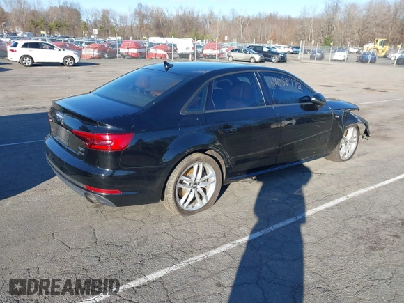 2017 Audi A4 Season of Audi Premium with VIN WAUDNAF44HN053251, listed as a IAAI auction lot 41088772 with 107,915 mi miles. Bid and sale history available at carsss.com. Image 4.