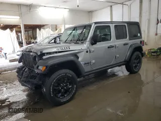 2020 Jeep Wrangler Unlimited Sport S with VIN 1C4HJXDG0LW288278, listed as a Copart auction lot 61975225 with 66,633 mi miles and Salvage title. Bid and sale history available at DreamBid. Image 1.