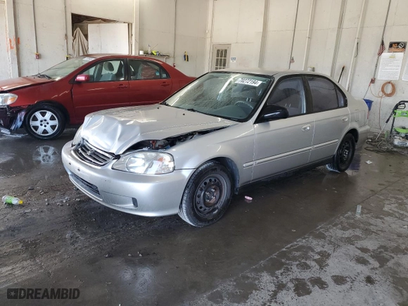 1999 Honda Civic VP with VIN 2HGEJ6617XH594440, listed as a Copart auction lot 70272194 with 200,639 mi miles and Salvage Title. Bid and sale history available at carsss.com. Image 1.