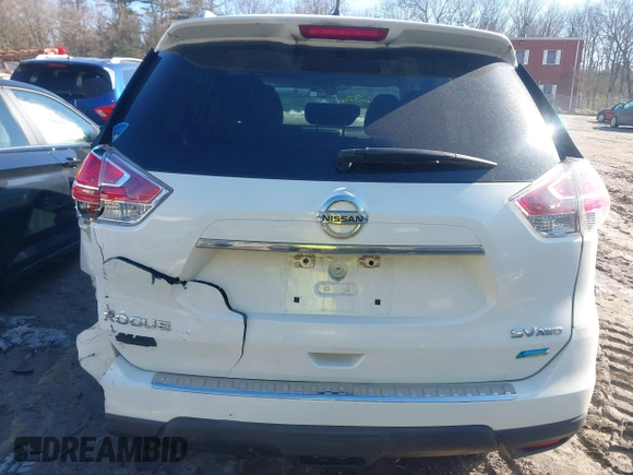 2014 Nissan Rogue S with VIN 5N1AT2MV7EC871346, listed as a IAAI auction lot 41606376 with 127,292 mi miles. Bid and sale history available at carsss.com. Image 16.